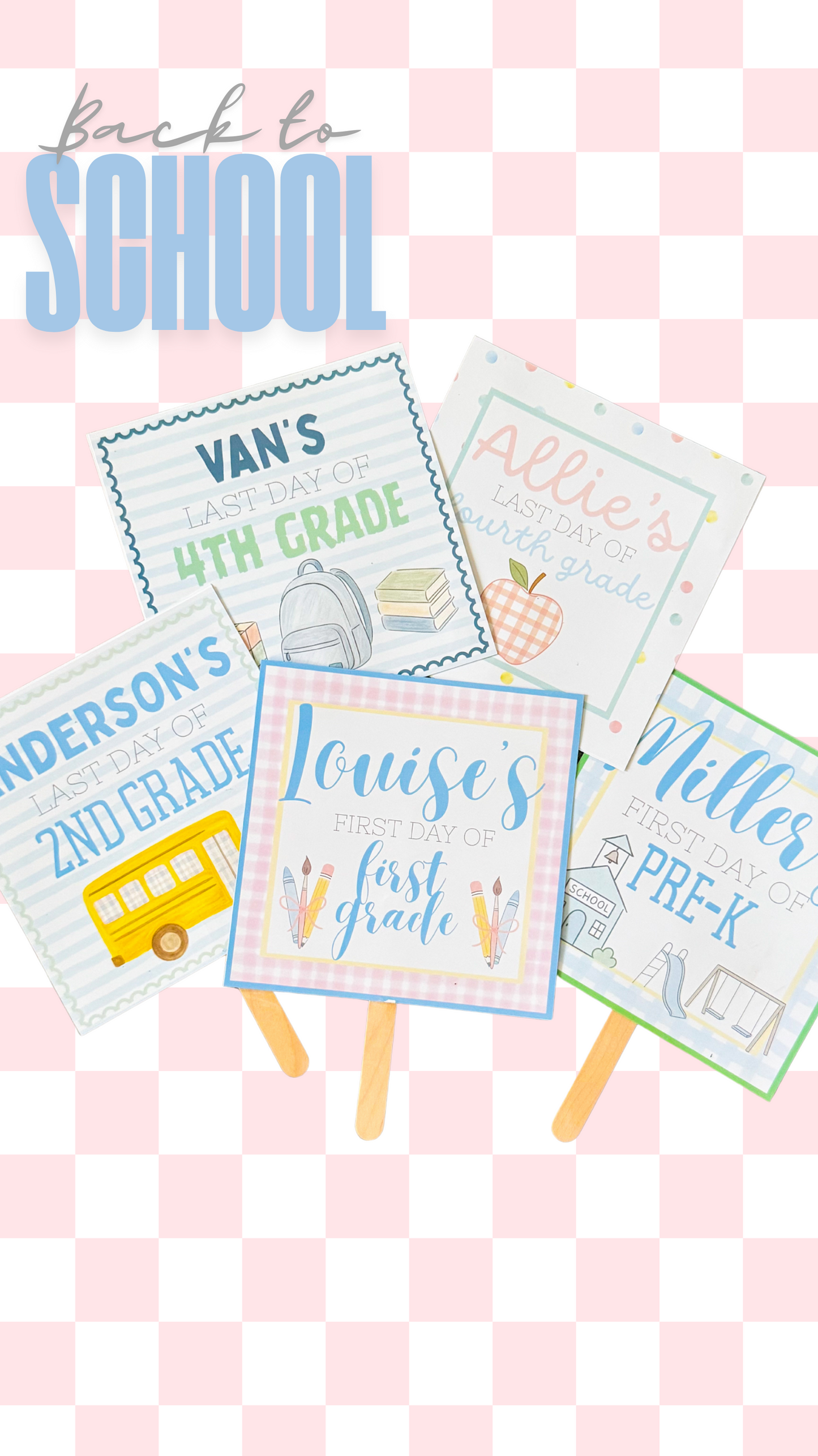 DIGITAL ONLY Back to School High Quality Flip Sign