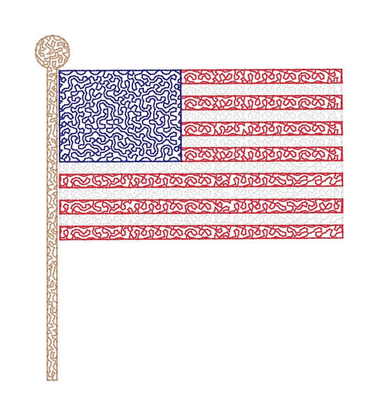 Curly Flag Quick Stitch Embroidery