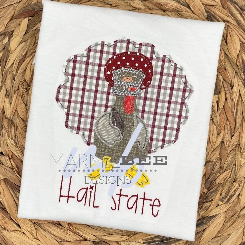 Football Turkey Applique