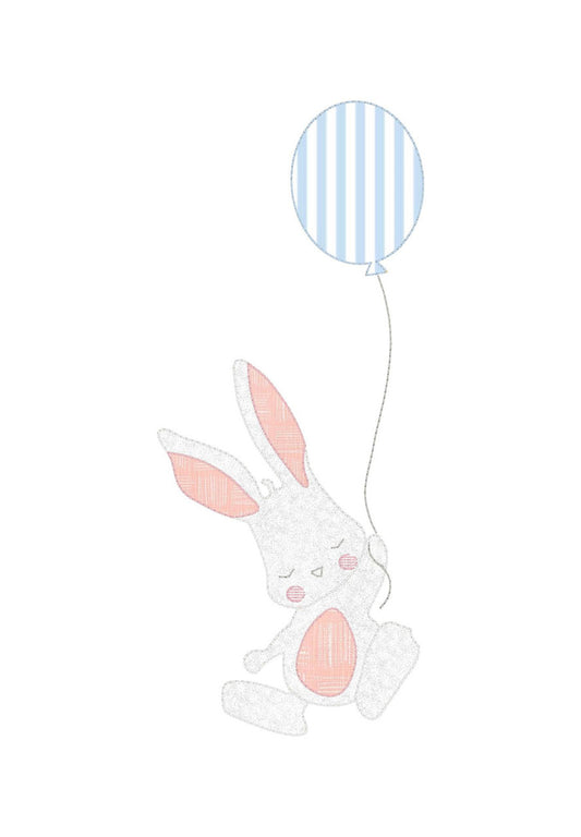 Applique Balloon Bunny