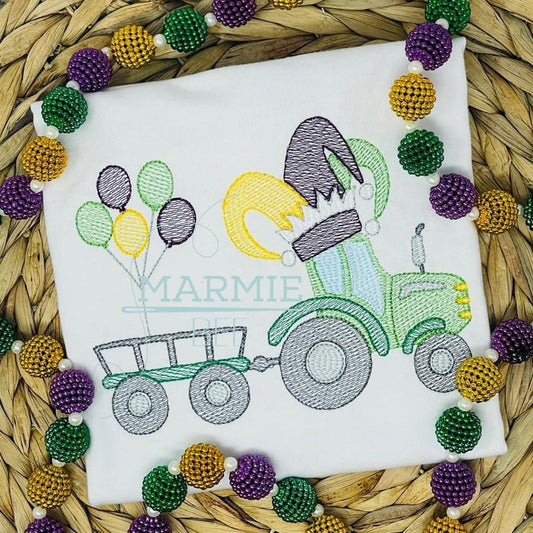 Mardi Gras Tractor Sketch