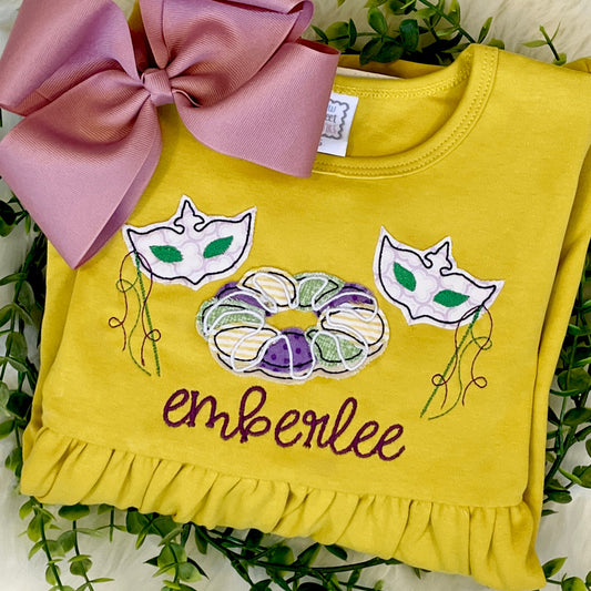 Mardi Gras Trio Applique