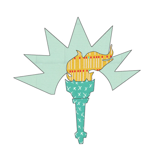 Lady Torch Applique