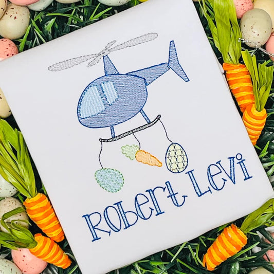 Easter Helicopter Embroidery