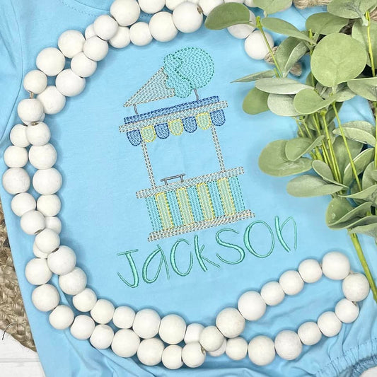Ice Cream Stand Quick Stitch Embroidery