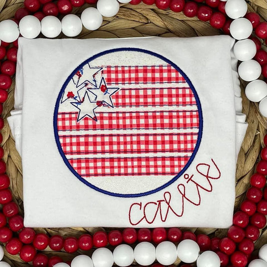 Circle Flag Applique