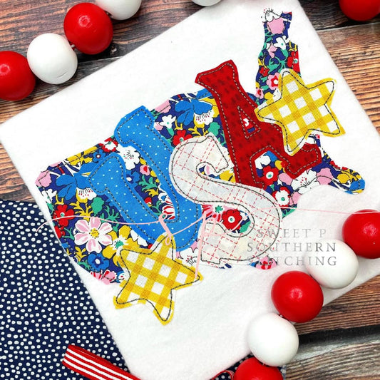 USA Simple Applique