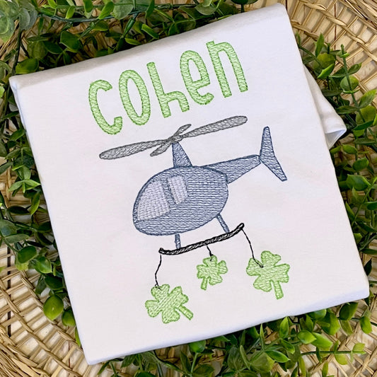 Shamrock Helicopter Embroidery