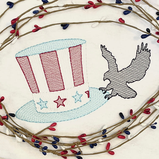 Freedom Hat Embroidery