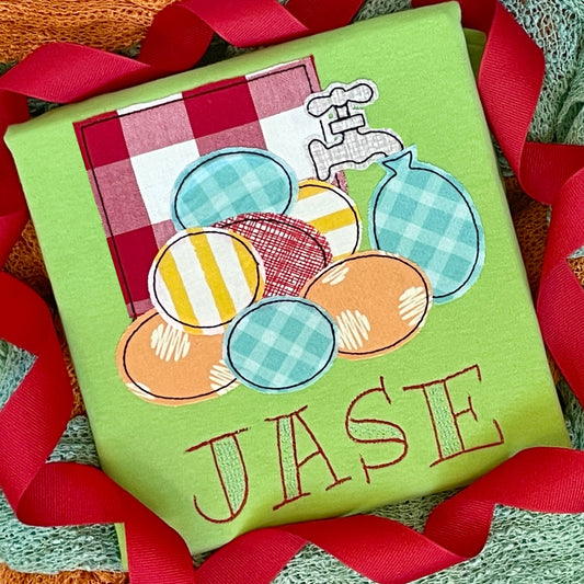 Water Balloon Fight Applique