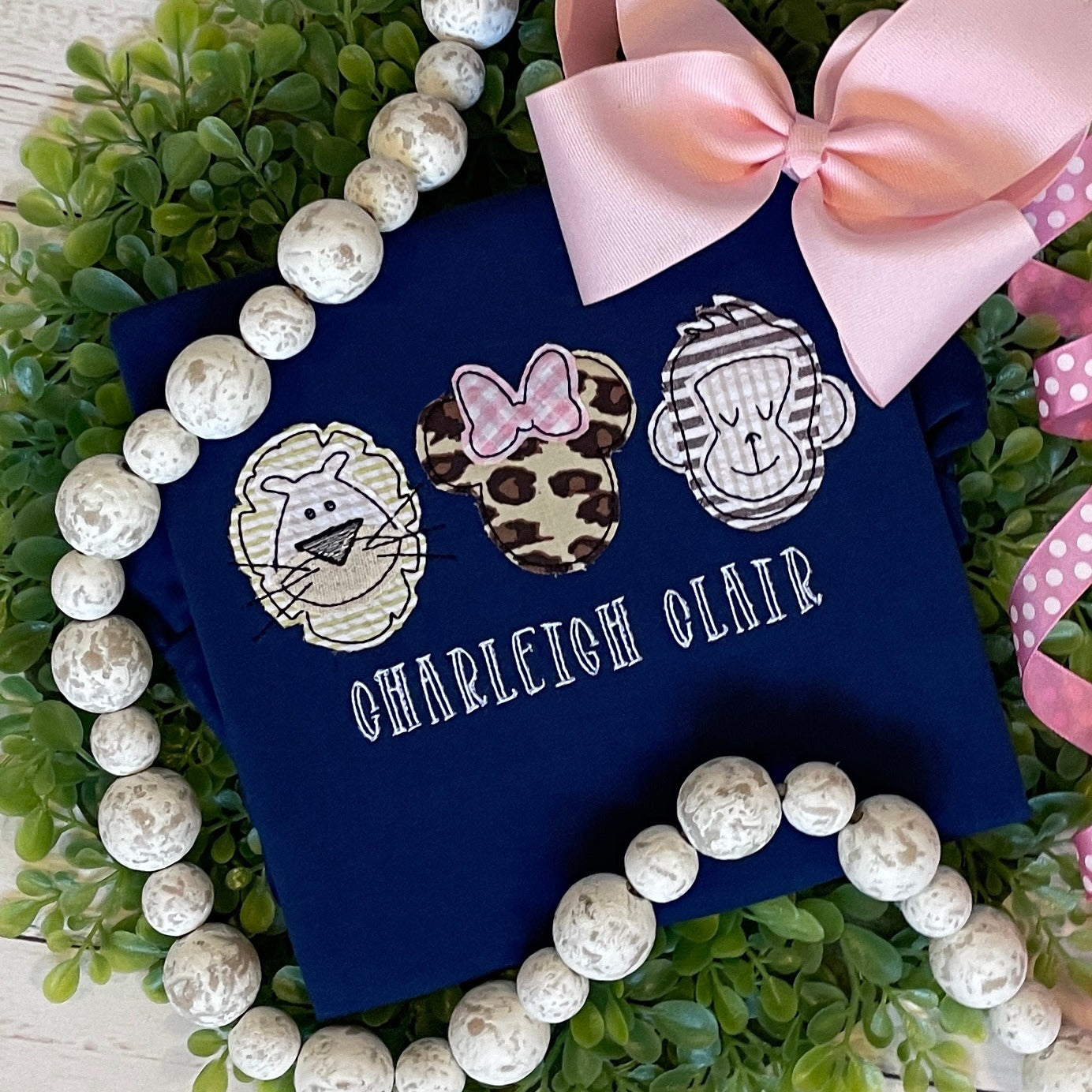 Magical Girl Animal Land Trio Applique