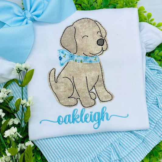 Classic Pup Girl Applique