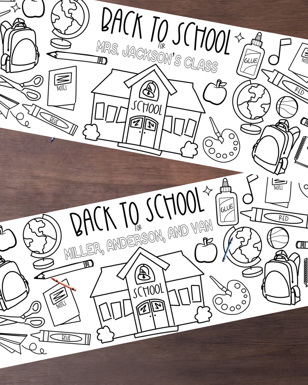 Back to School 6’ x 2’ banner