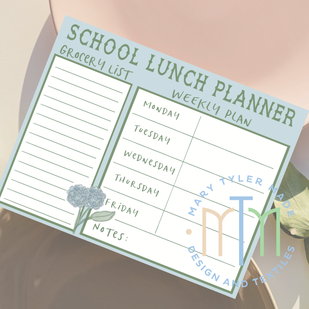 School Lunch Planner
