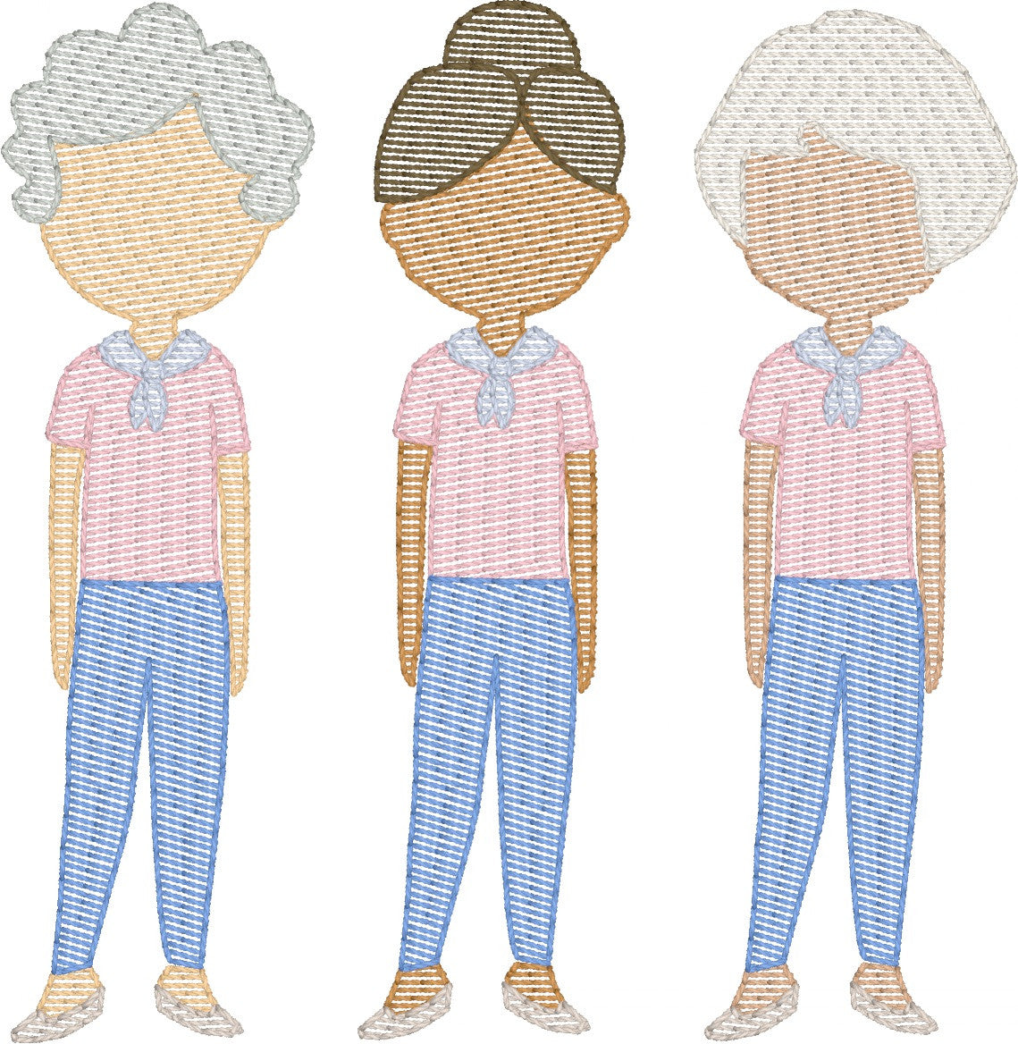 Old Women (Build Your Own Family) Quick Stitch Embroidery