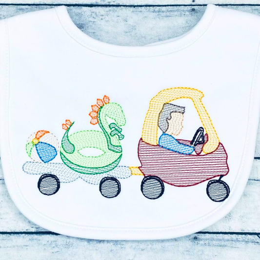 Cozy Coupe Pool Boy Quick Stitch Embroidery