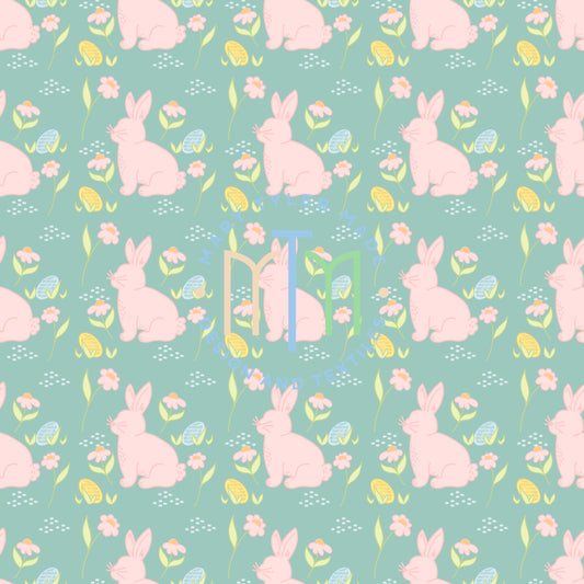 Pink Perfection Bunny Seamless Design- Instant Download