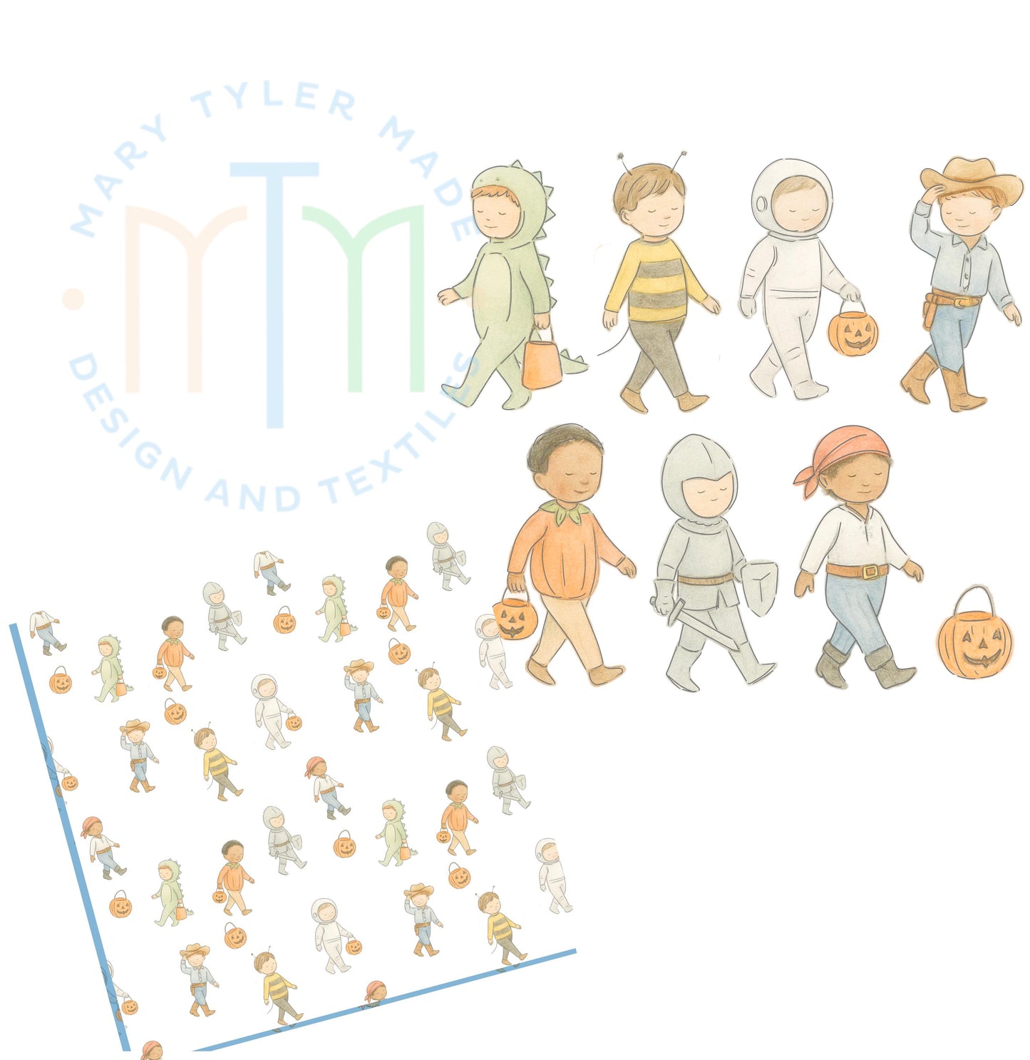 Costume Boys Halloween Bundle Clipart- Instant Download